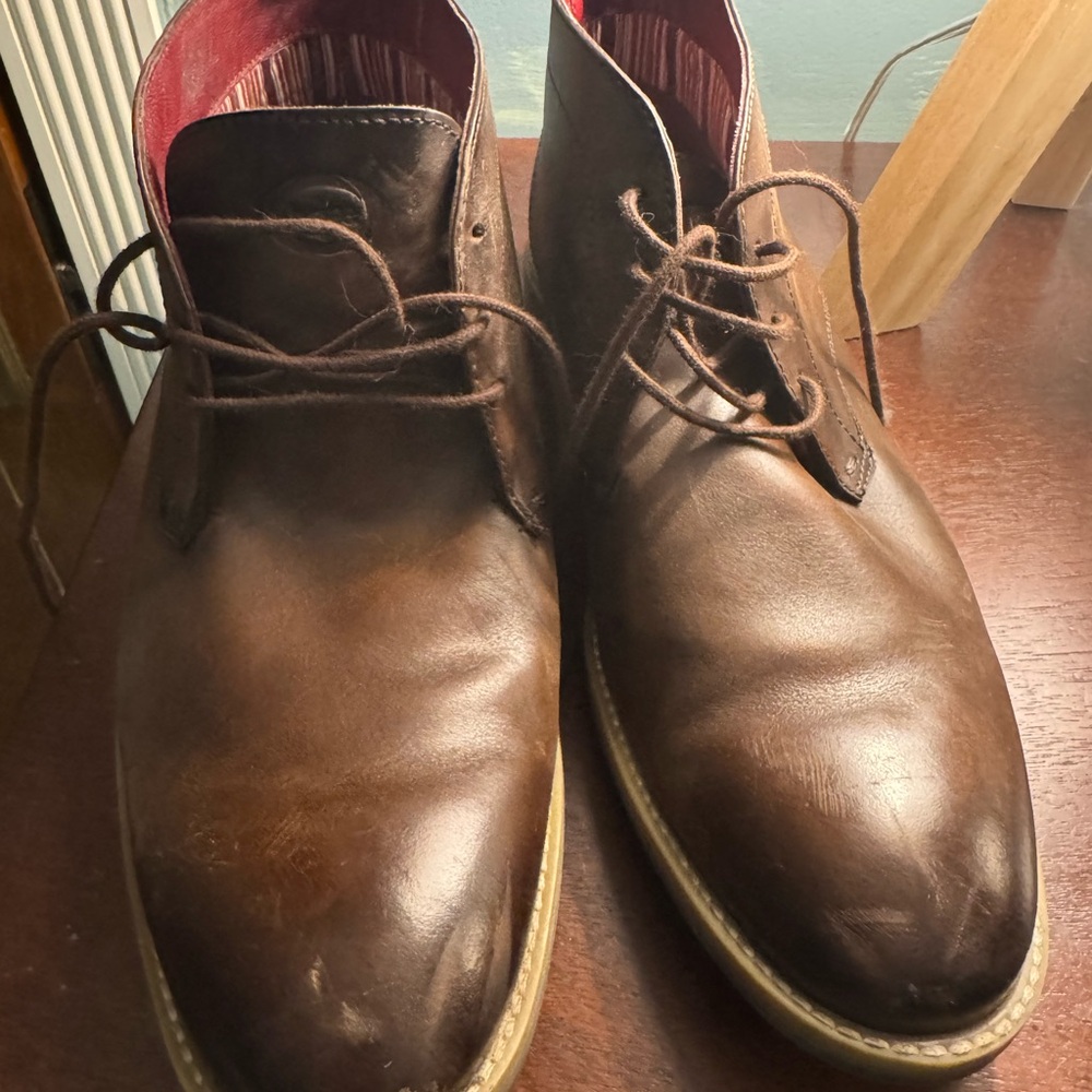 Base London Dark Brown Chukka Boots - Picture 2 of 6
